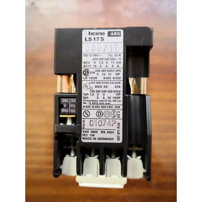 Bticino AEG Contattore Teleruttore Tripolare 32A art. LS17S/380/10