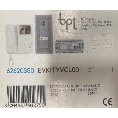 Kit Videocitofono Lynea Basic BPT EVKITYVCL00