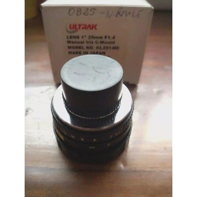 Obiettivo per telecamere 25mm F1.4 Ultrak art. KL2514IC
