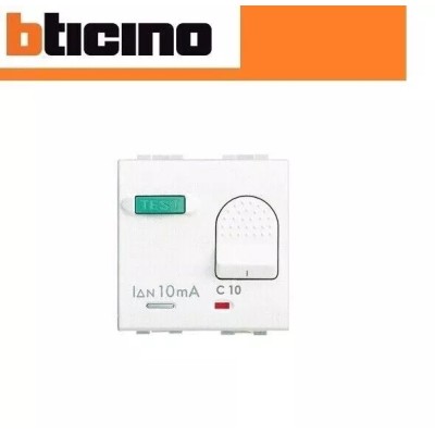 Magnetotermico Differenziale Salvavita 10A Bticino Living Light N4305/10