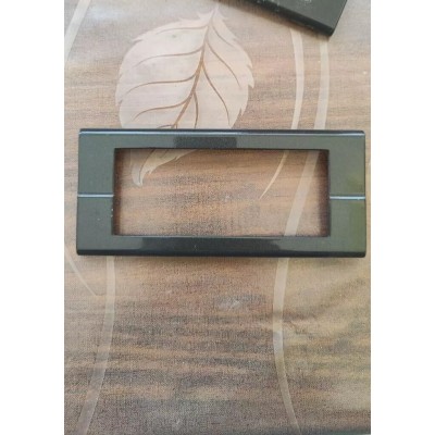 Placca 5 posti grigio antracite in metallo Legrand Molveno Europa Project