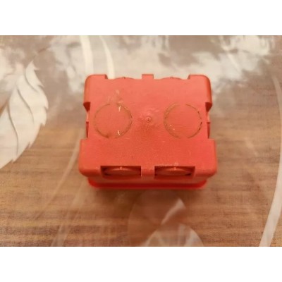 Scatola rettangolare rossa 2 moduli da incasso in plastica 502 Bticino Magic