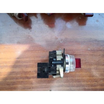 Selettore luminoso rosso 0-1 due posizioni 2W Lovato art. M265OR50