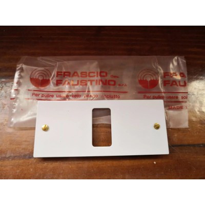 Placca Maschera Bianca 1 posto/foro per Bticino Magic Frascio Faustino