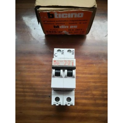 Bticino Magnetotermico 25A 1P+N art. E82S/25