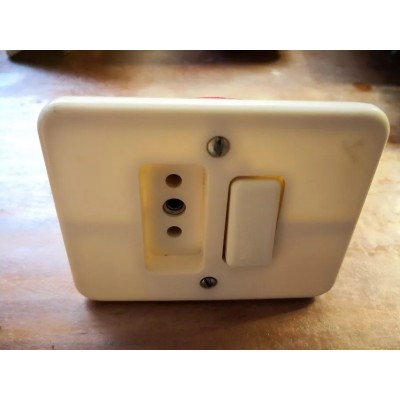 Presa 10A e pulsante campanello Bticino serie Domino art. 11354