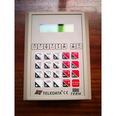 Tastiera per allarme con display LCD Teledata art. TKB1A